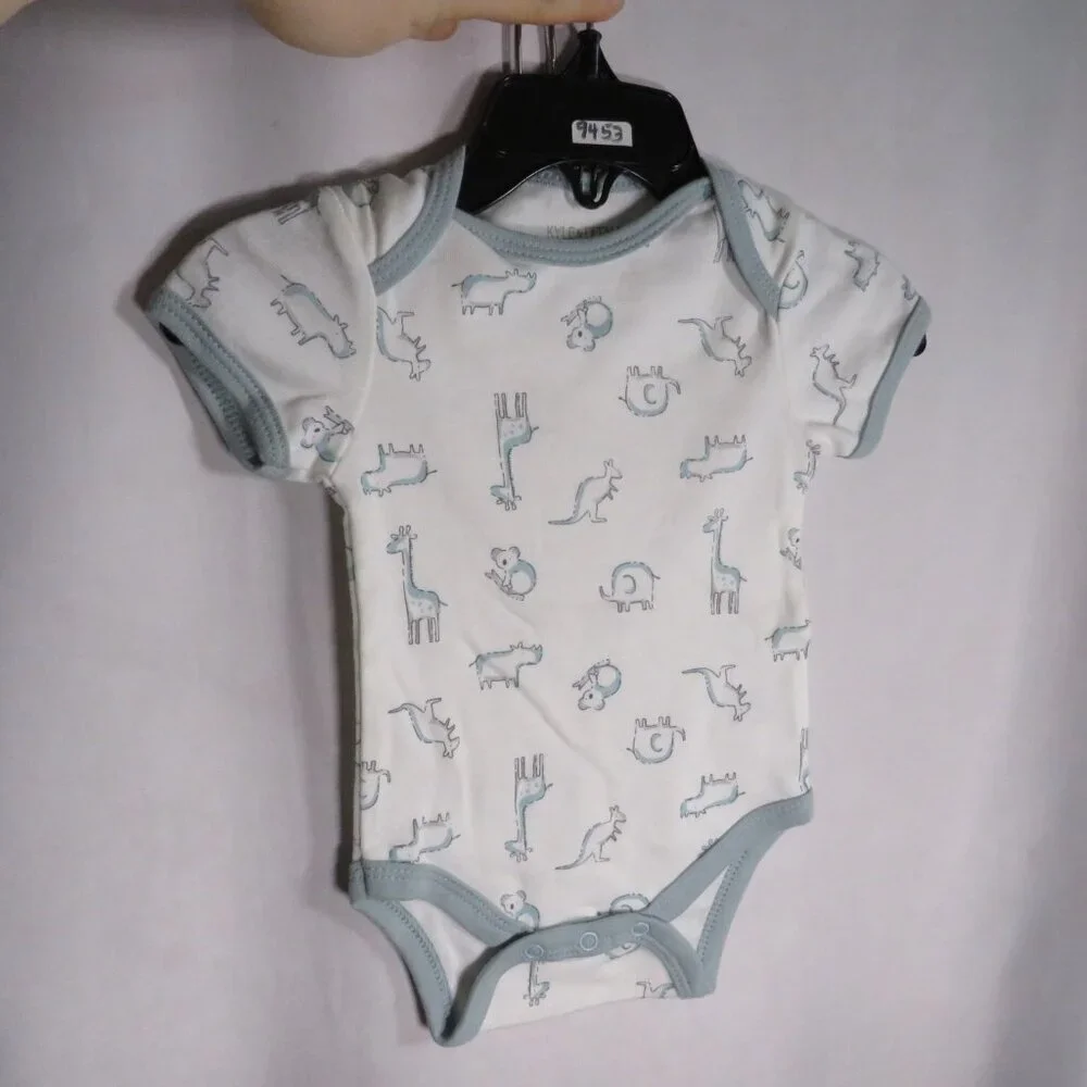 Baby Dusty Blue Bib, Socks, Bodysuit & Pants 100% cotton (4)pc set
